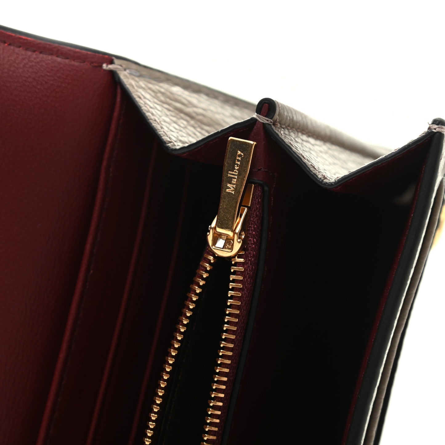 Small Classic Grain Continental Wallet Grey