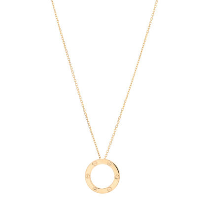 Cartier 18K Yellow Gold LOVE Pendant Necklace 1 of 5