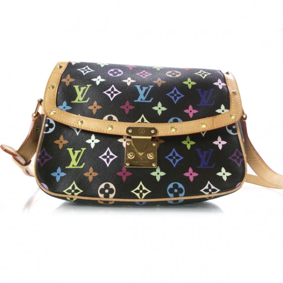 Louis Vuitton Monogram Multicolor Sologne Black 1 of 11