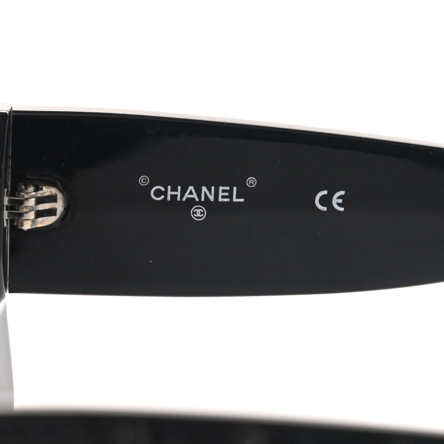Acetate Sequin Rectangle Sunglasses 71407 Black