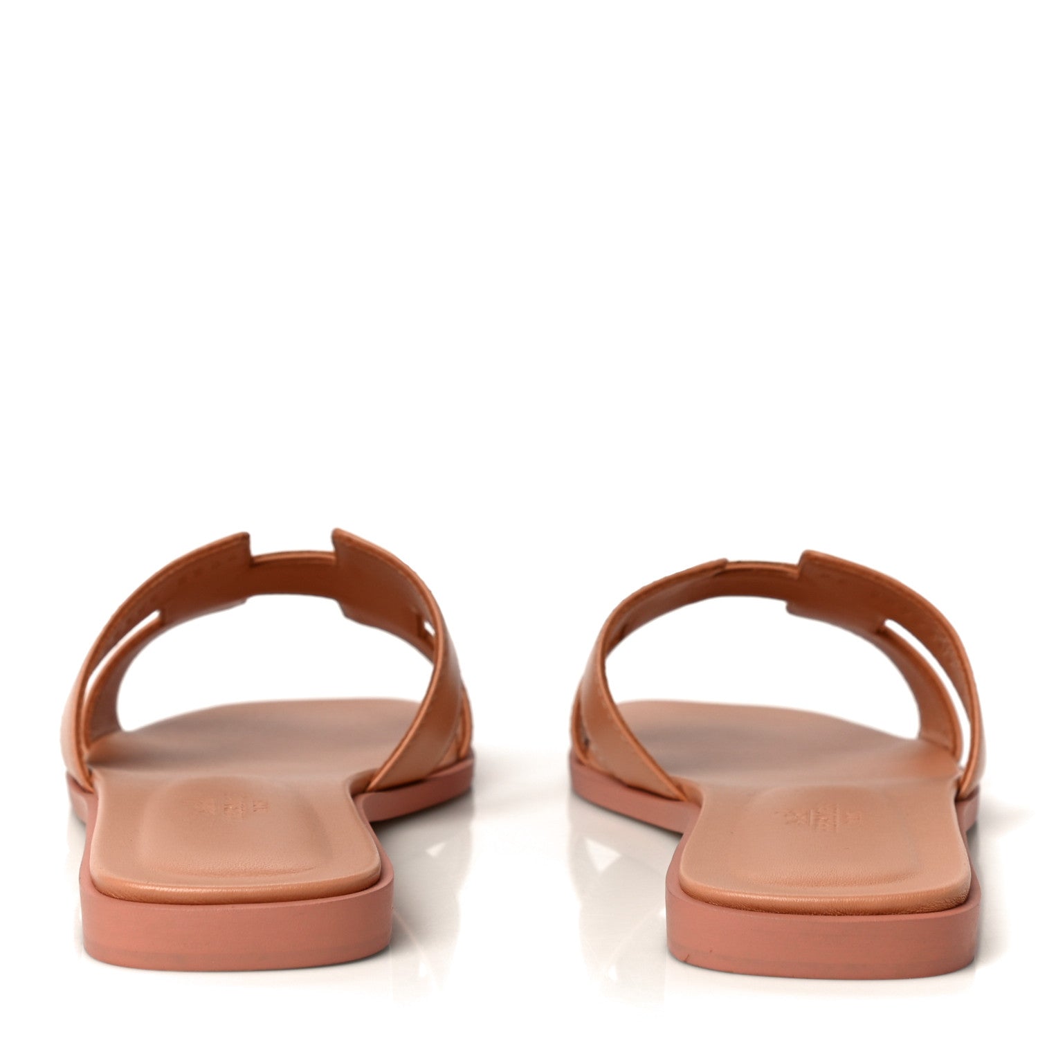 Hermes Calfskin Oran Sandals 37.5 Granit Rose 6 of 11