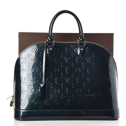 Louis Vuitton Vernis Alma GM Blue Nuit 9 of 9