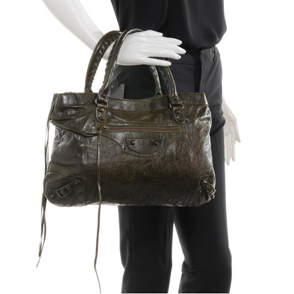Balenciaga Chevre Classic Hardware Purse Olive Brown 2 of 8