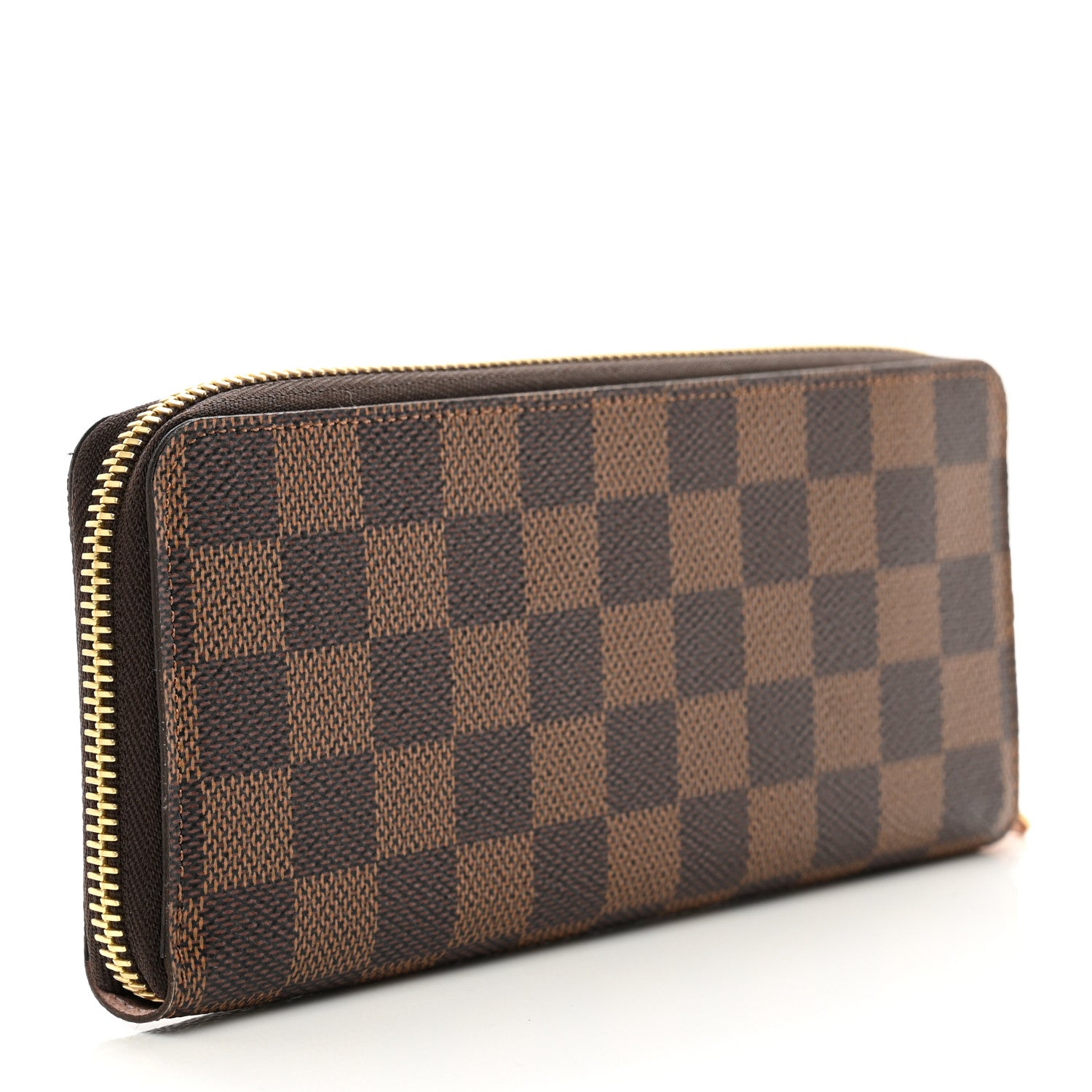Louis Vuitton Damier Ebene Clemence Wallet Rose Ballerine 3 of 6