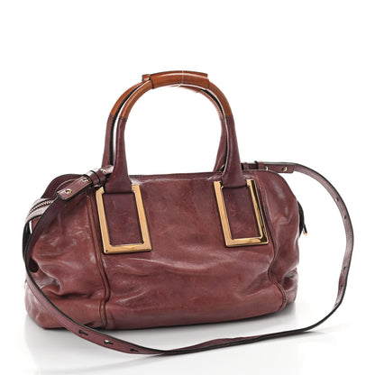 Chloe Tumbled Lambskin Small Ethel Satchel Nutmeg Moka 2 of 9