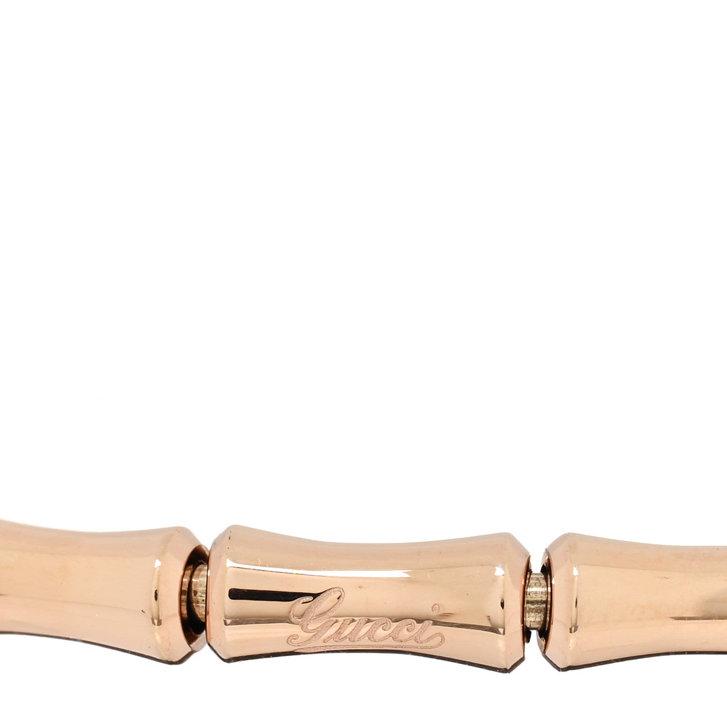 Gucci 18K Rose Gold Small Bamboo Spring Bracelet 3 of 3