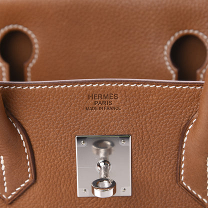 Hermes Natural Barenia Faubourg Birkin 30 Fauve 6 of 12