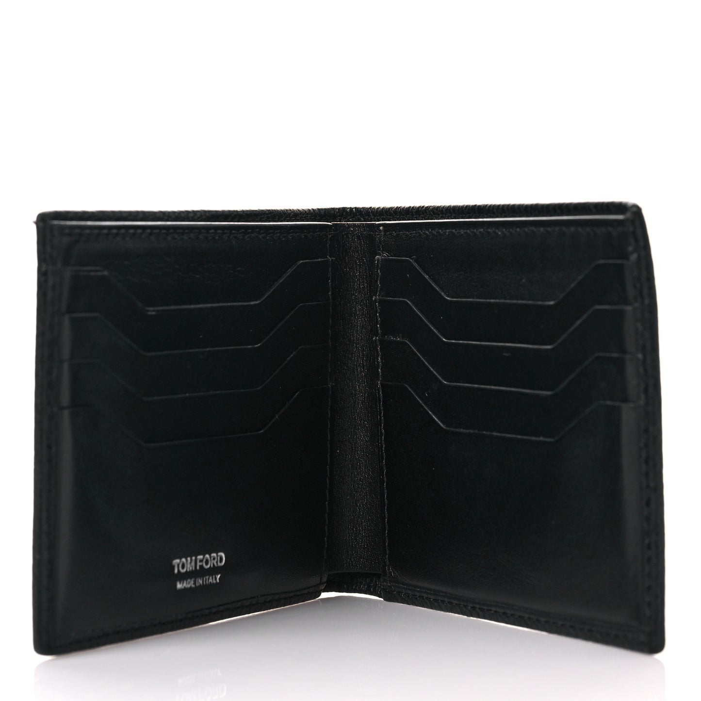 Goatskin Bi-Fold Wallet Black