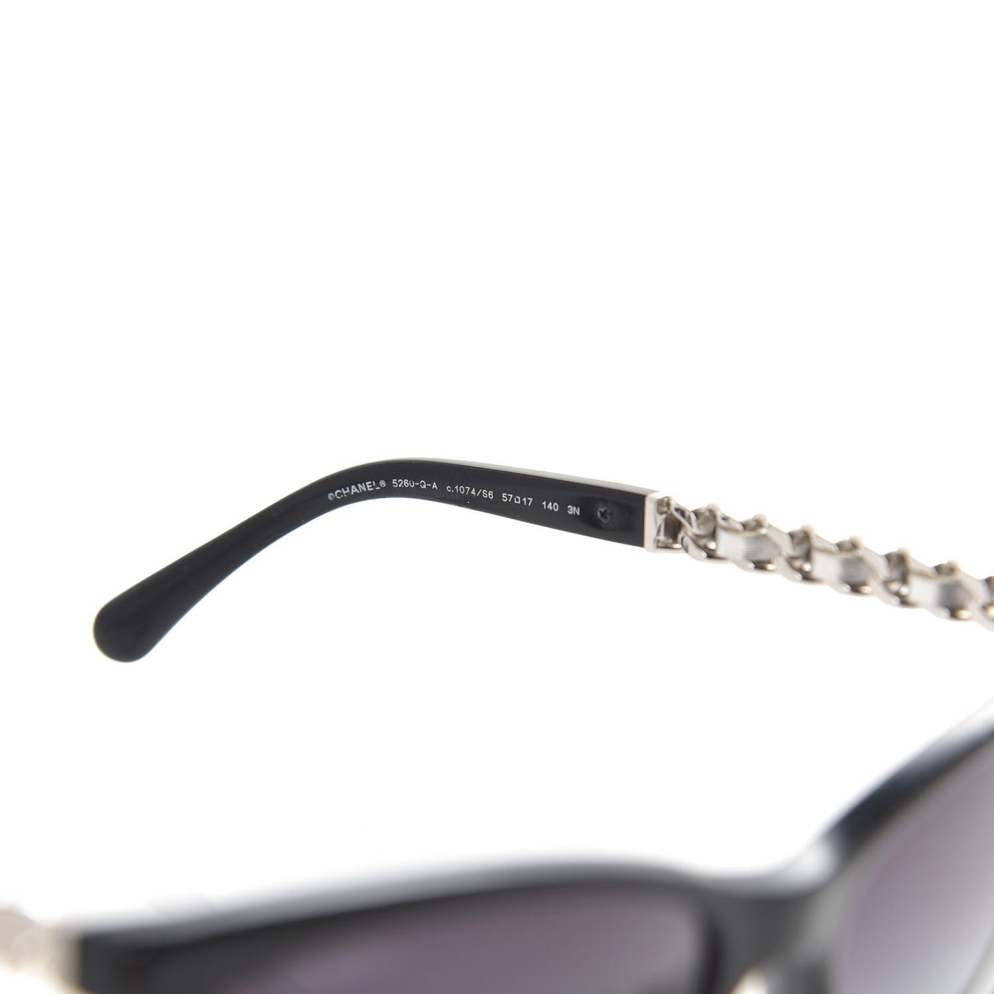 Acetate CC Chain Sunglasses 5260-Q Black