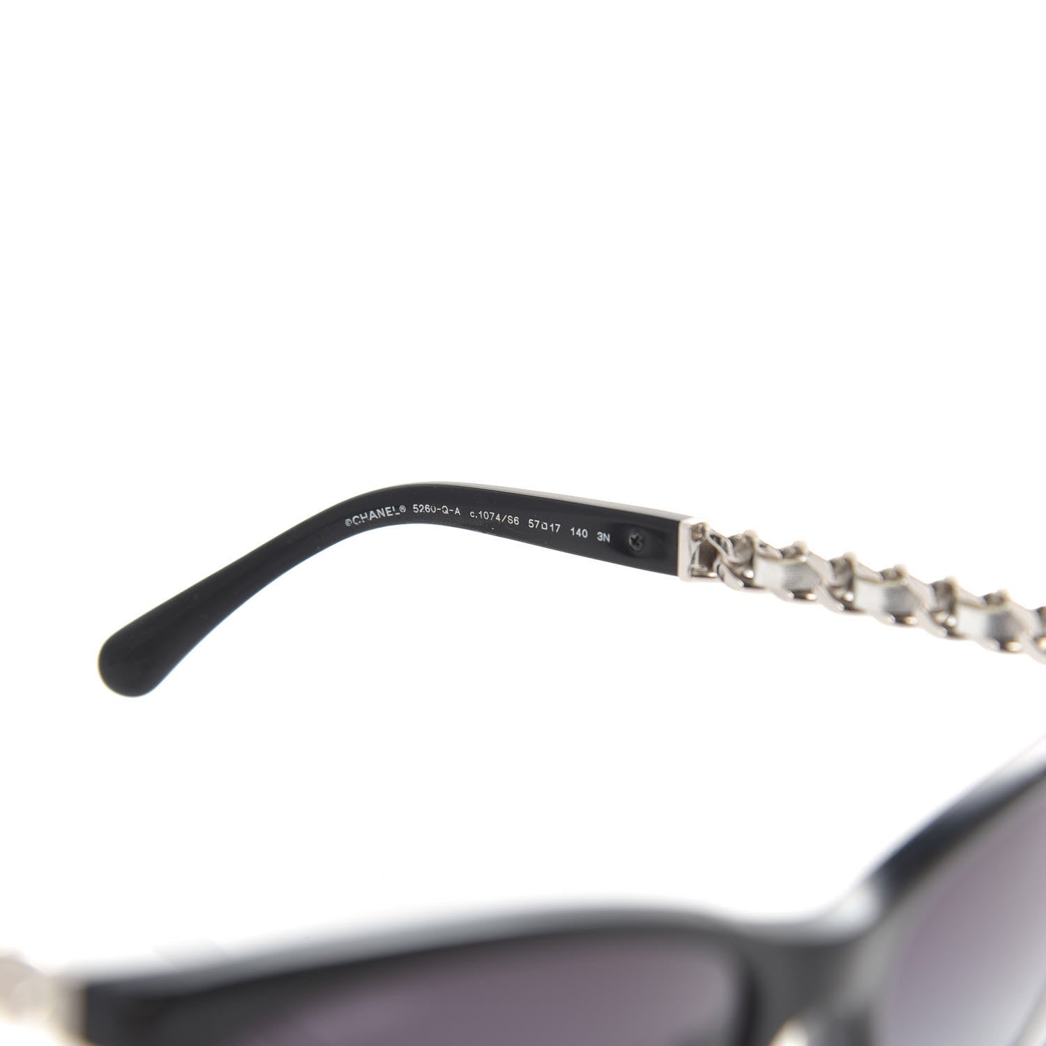 Chanel Acetate CC Chain Sunglasses 5260-Q Black 5 of 8