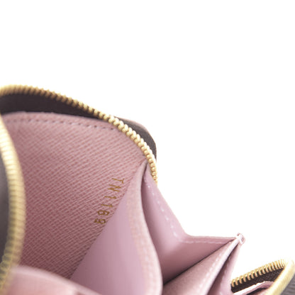 Louis Vuitton Damier Ebene Studded Zippy Coin Purse Rose Ballerine 7 of 7
