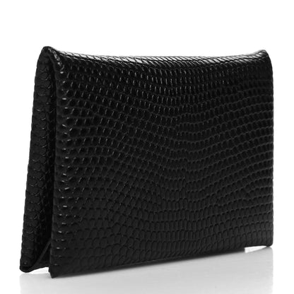 Hermes Lizard Calvi Card Case Black 3 of 10