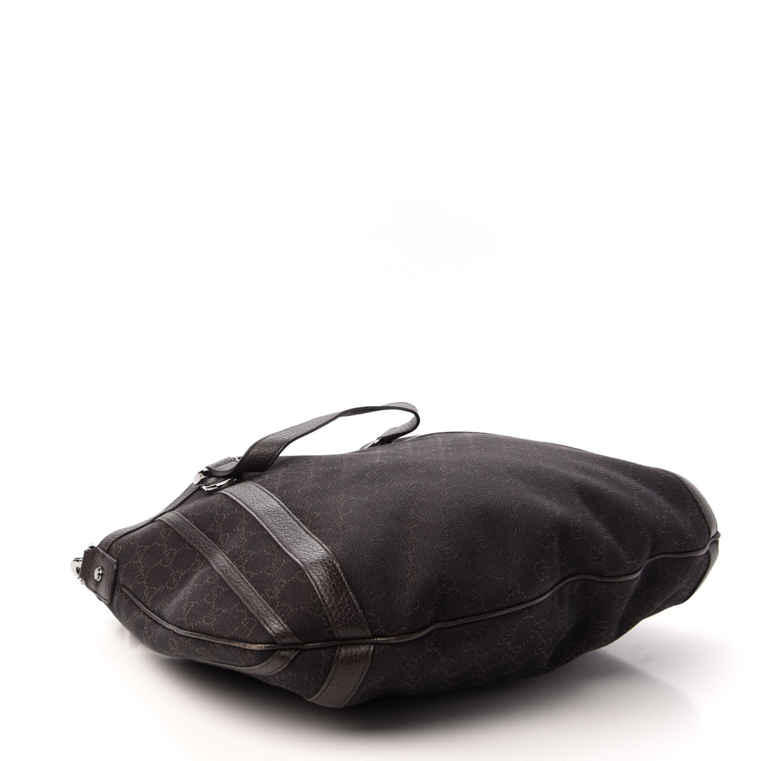 Gucci Monogram Medium Abbey Convertible Tote Dark Brown 4 of 11
