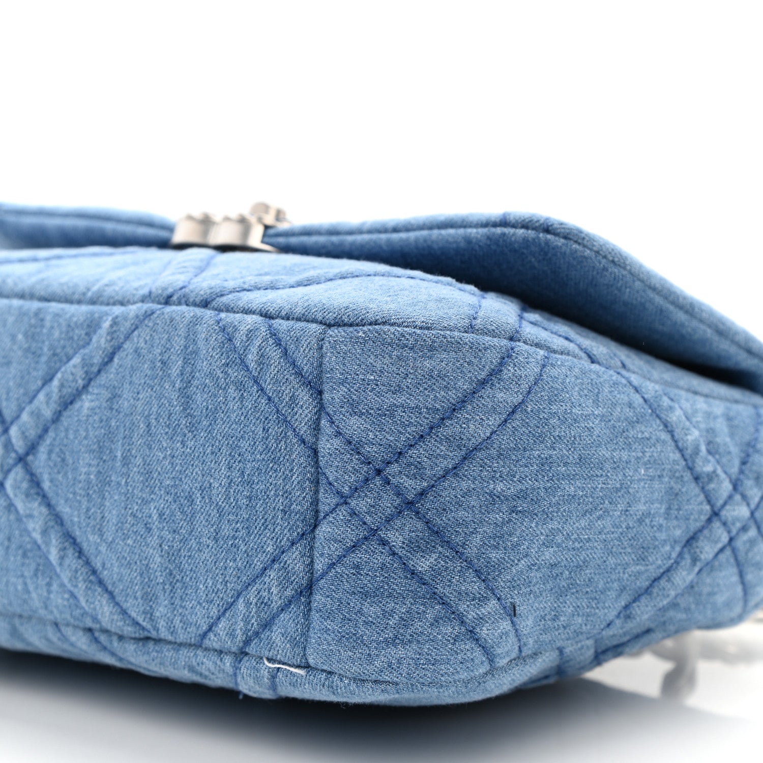 Chanel Denim Quilted Medium Chanel 19 Flap Blue 10 of 11