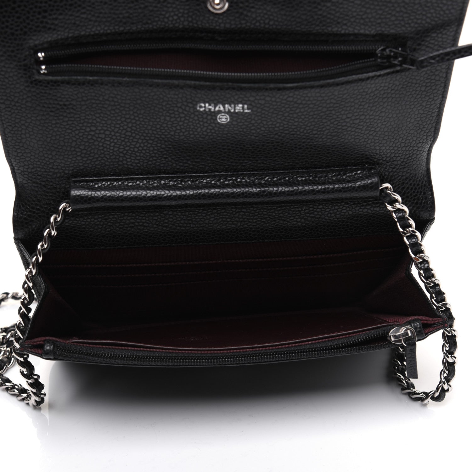 Chanel Caviar Quilted Wallet On Chain WOC Black 8 of 29