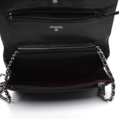 Chanel Caviar Quilted Wallet On Chain WOC Black 8 of 29