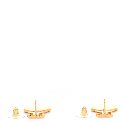Chanel Metal CC Rue Cambon Drop Earrings Gold 3 of 4