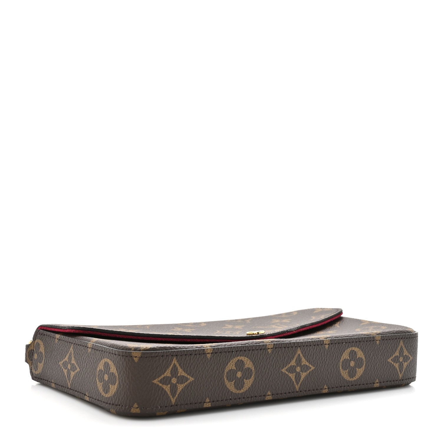 Louis Vuitton Monogram Pochette Felicie Chain Wallet Fuchsia 5 of 13