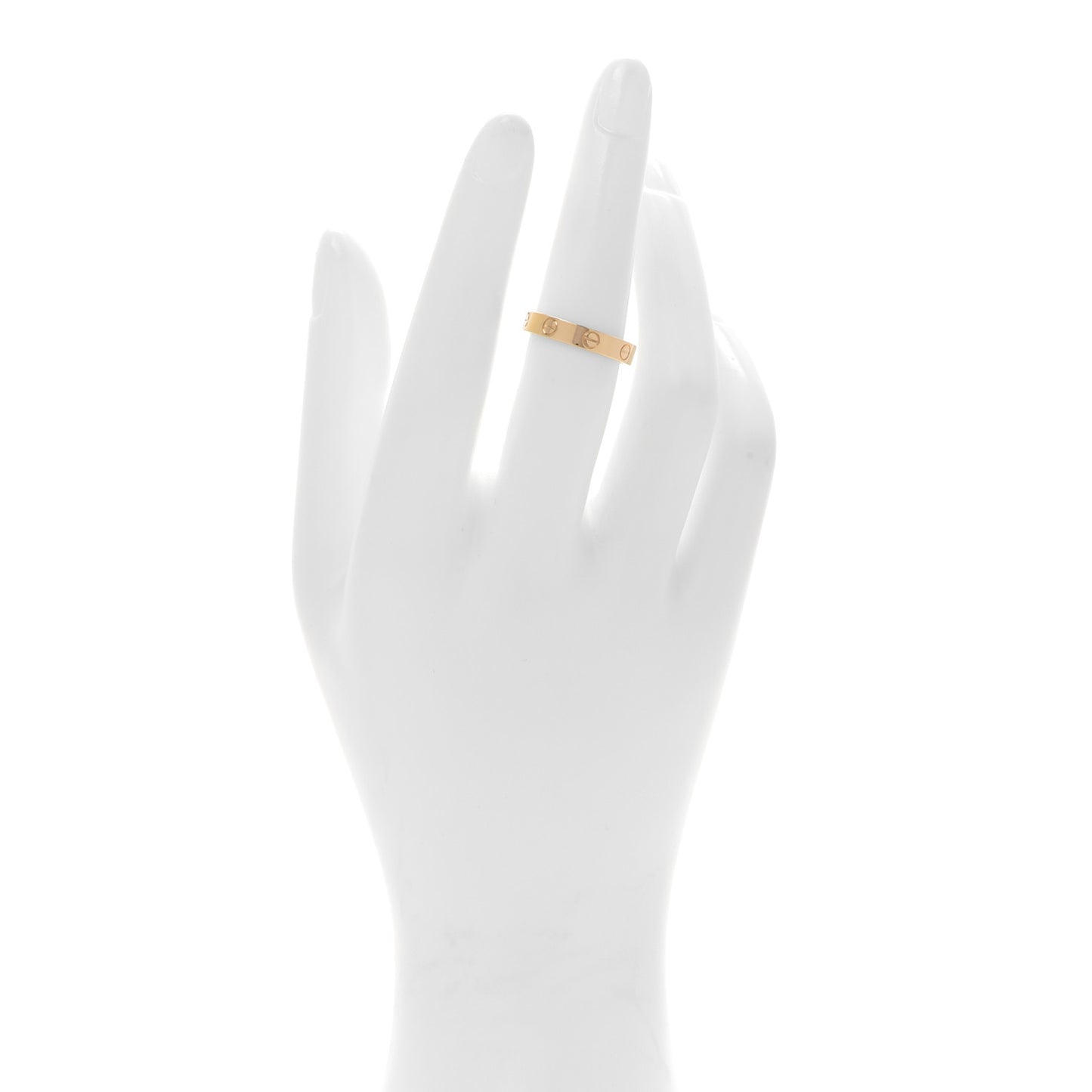 18K Yellow Gold 3.5mm LOVE Wedding Band Ring 53 6.25