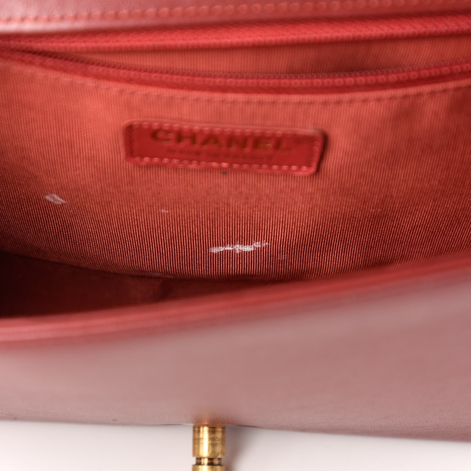 Chanel Lambskin Quilted New Medium Boy Flap Dark Red 11 of 11