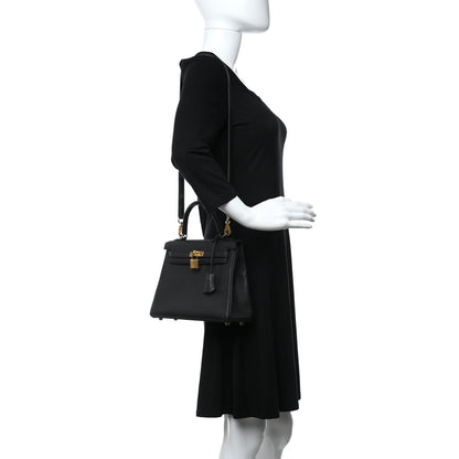 Hermes Togo Kelly Retourne 25 Black 2 of 11