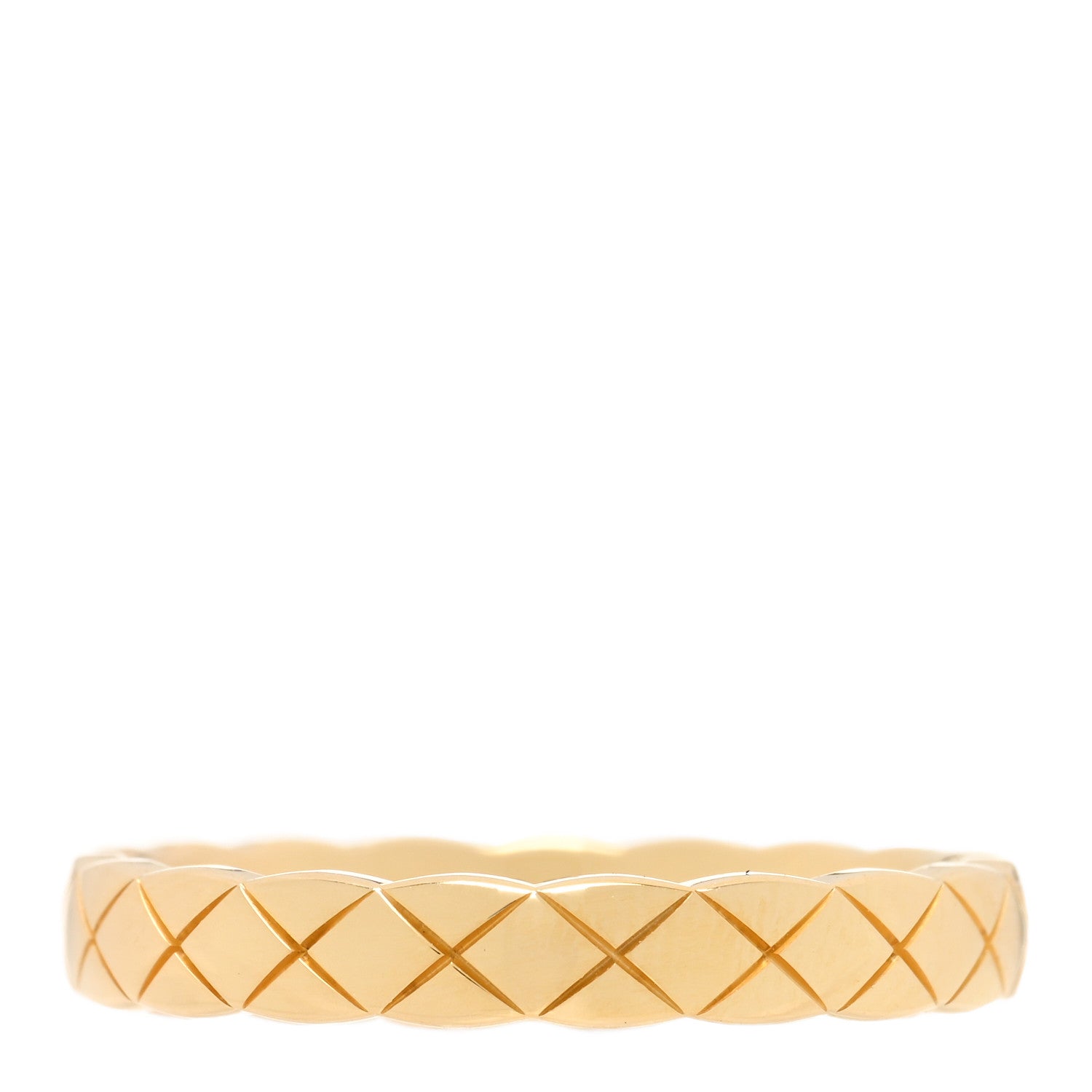 Chanel 18K Yellow Gold Mini Coco Crush Ring 54 6.75 3 of 5