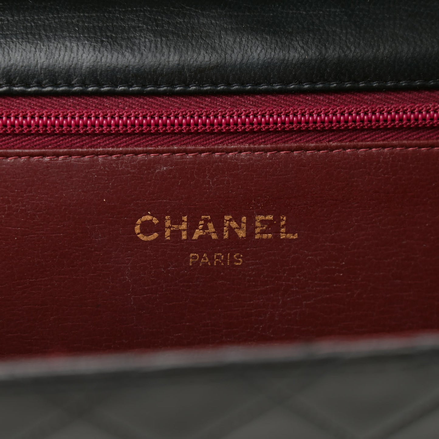 Lambskin Quilted Medium Single Flap Black