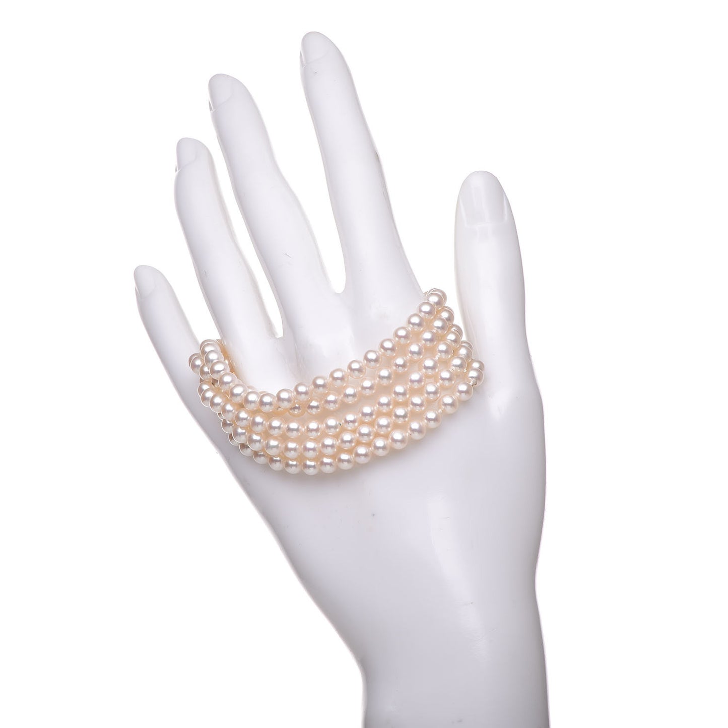Sterling Silver Pearl 4.5mm Ziegfeld 5 Strand Bracelet