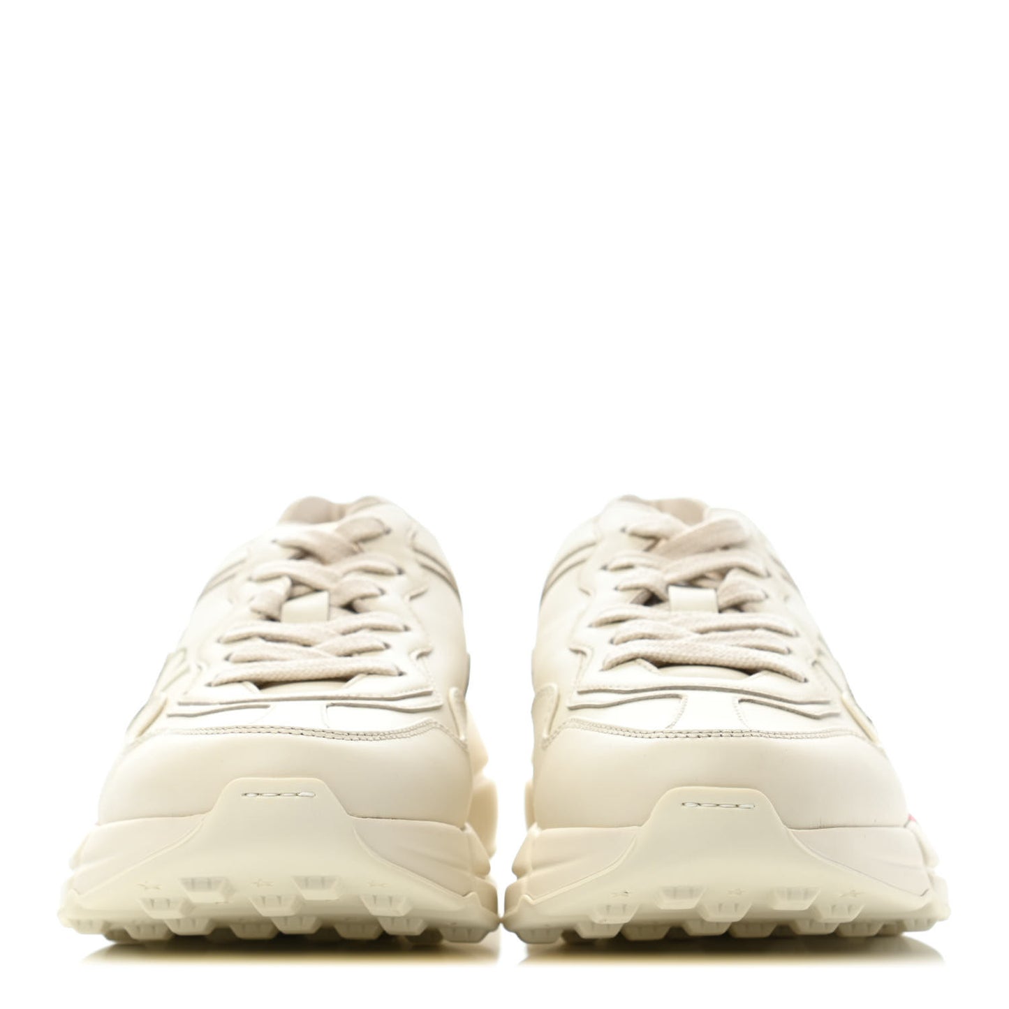 Calfskin Logo Womens Rhyton Sneakers 36.5 Ivory