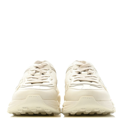 Gucci Calfskin Logo Womens Rhyton Sneakers 36.5 Ivory 2 of 4