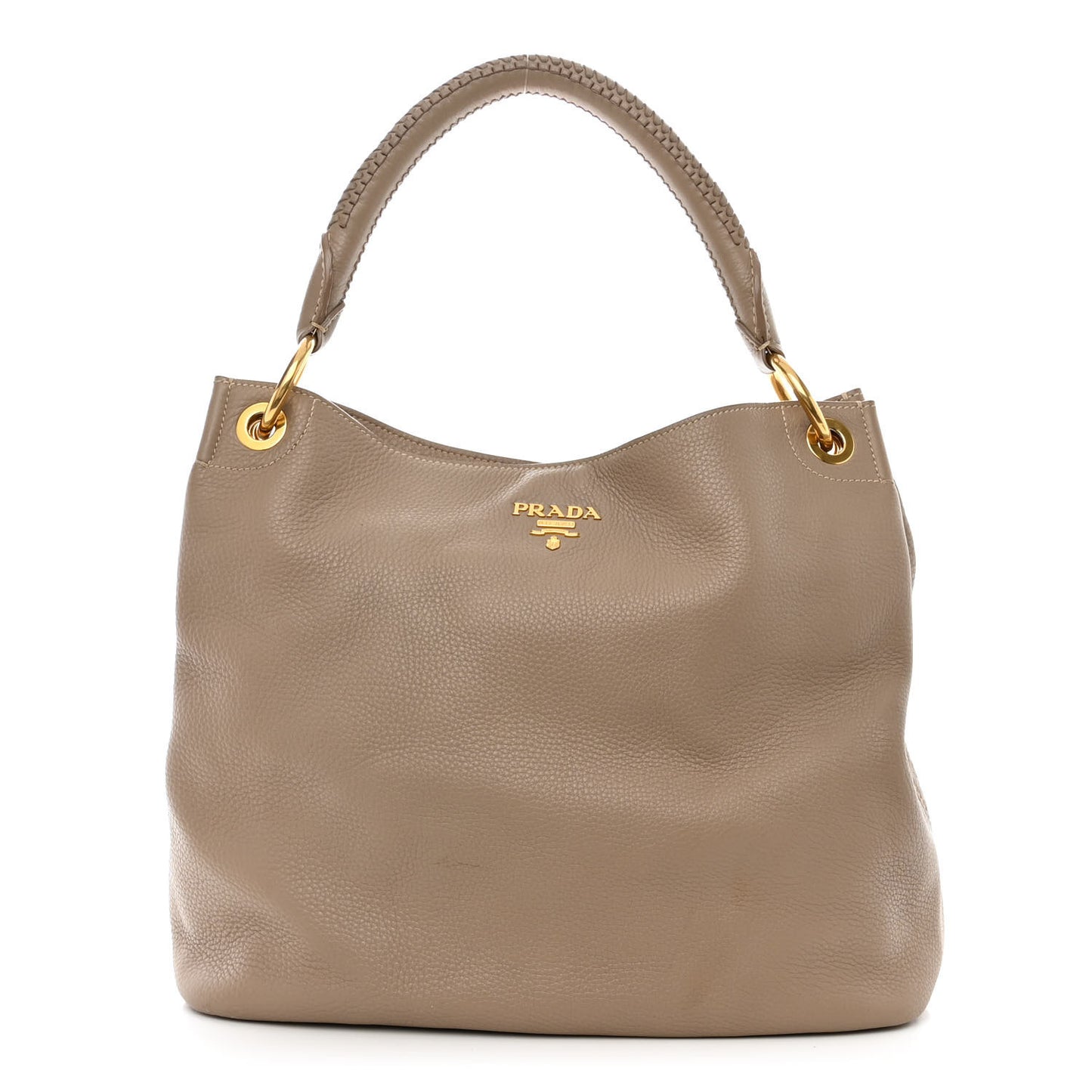 Vitello Daino Shoulder Bag Argilla