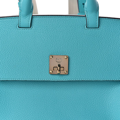 MCM Grained Calfskin Medium Milla Convertible Backpack Oasis Green 9 of 9