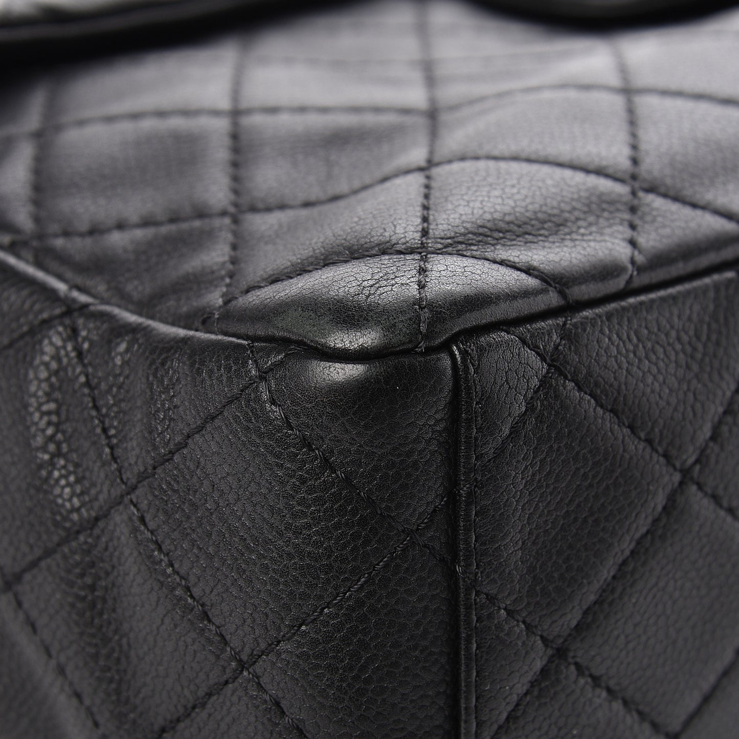 Caviar Quilted Maxi Single Flap Black