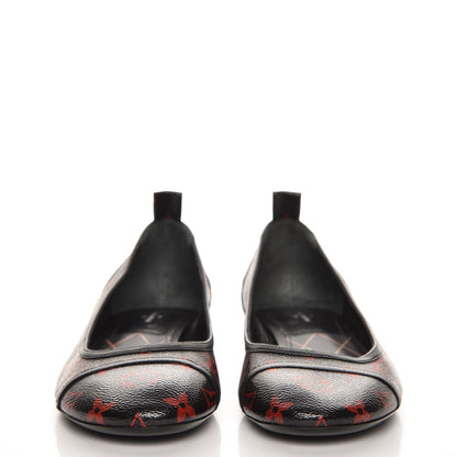 Louis Vuitton Monogram Infrarouge New Revival Ballerina Flats 41 Black 2 of 8