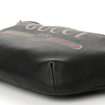 Gucci Grained Calfskin Logo Belt Bag Black 9 of 9