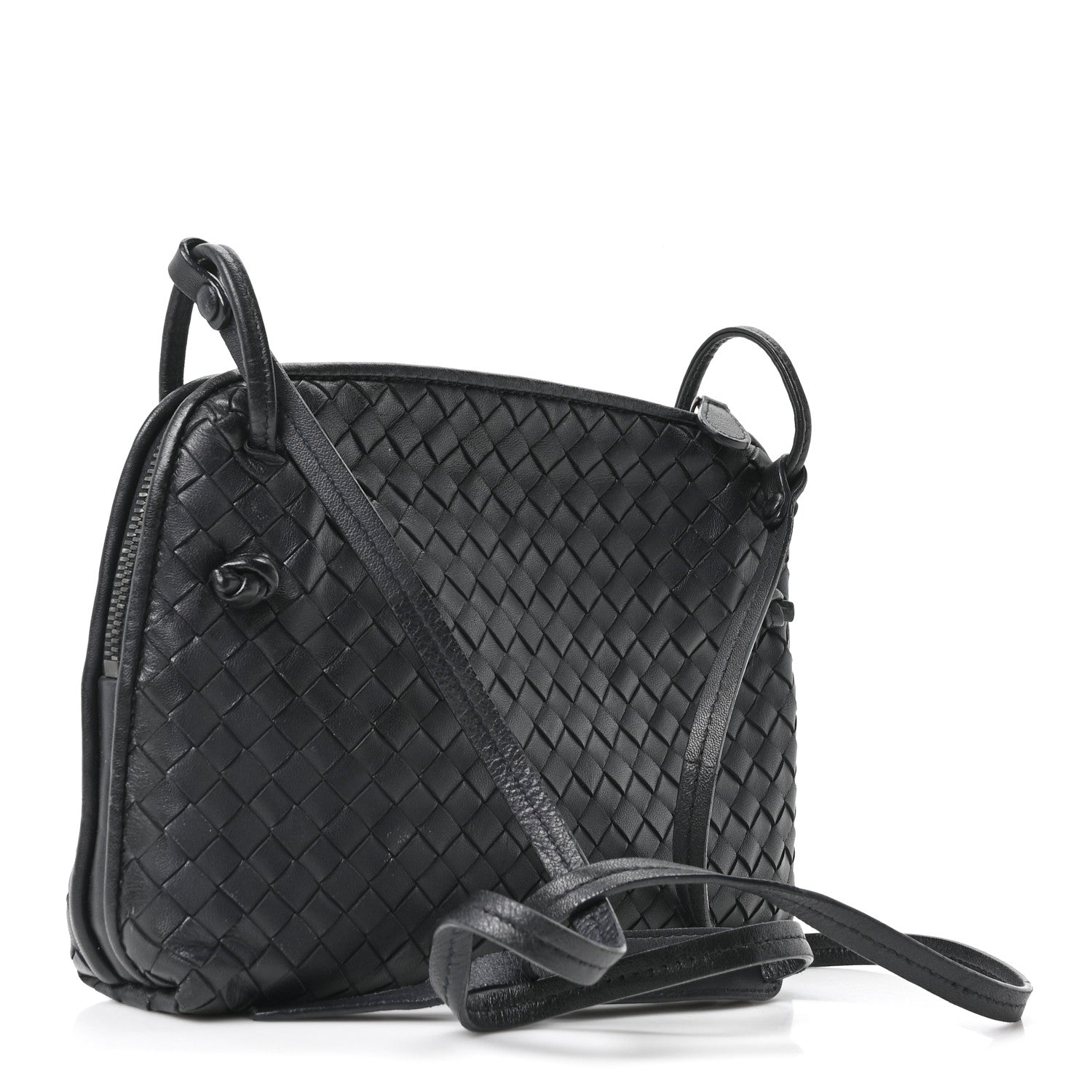 Bottega Veneta Nappa Intrecciato Nodini Bag Black 2 of 9