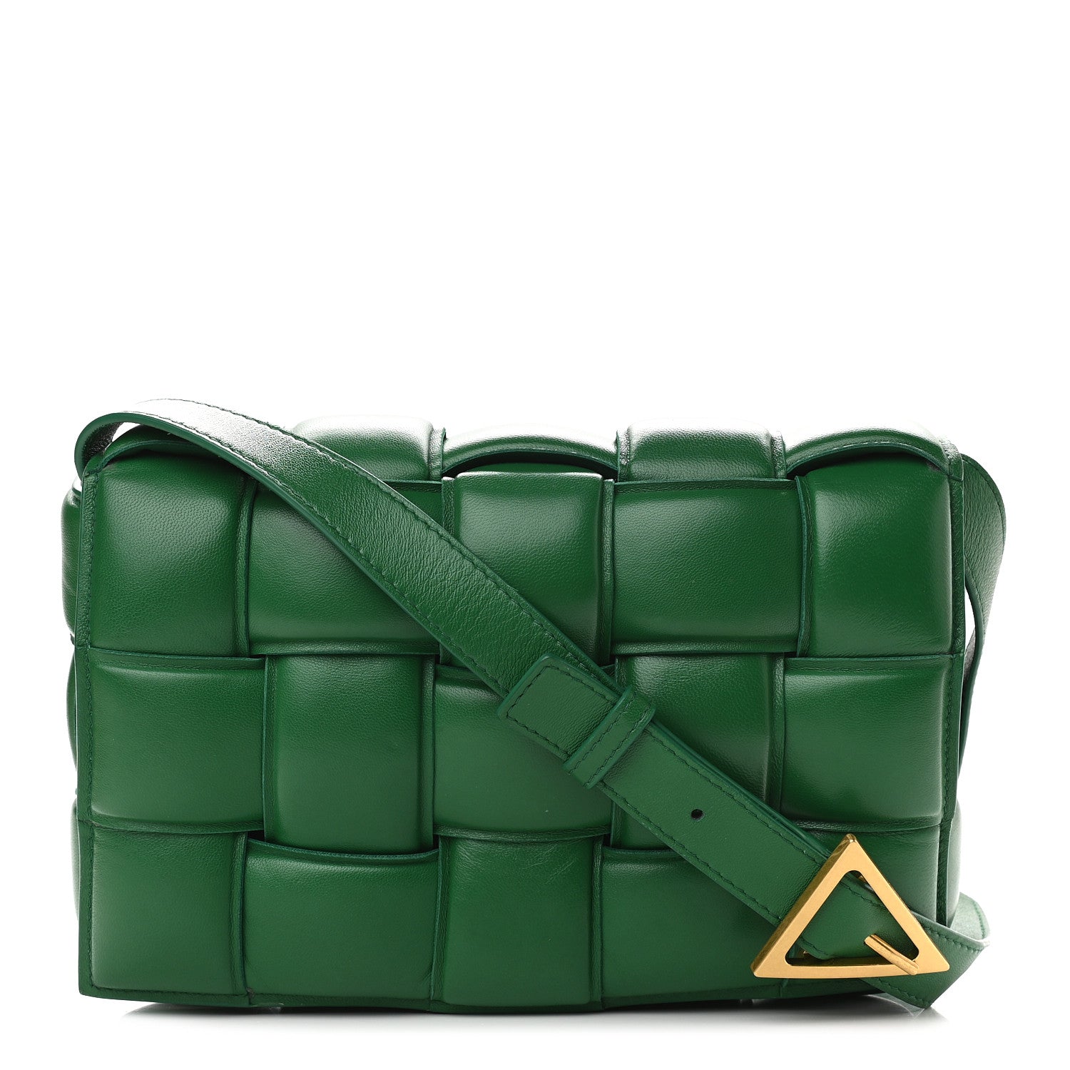 Bottega Veneta Nappa Maxi Intreccio Padded Cassette Crossbody Bag Racing Green 1 of 10