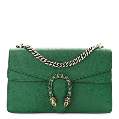 Gucci Pebbled Calfskin Small Dionysus Shoulder Bag Emerald 1 of 12