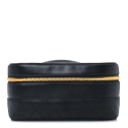 Chanel Lambskin Vanity Cosmetic Bag Black 1 of 10