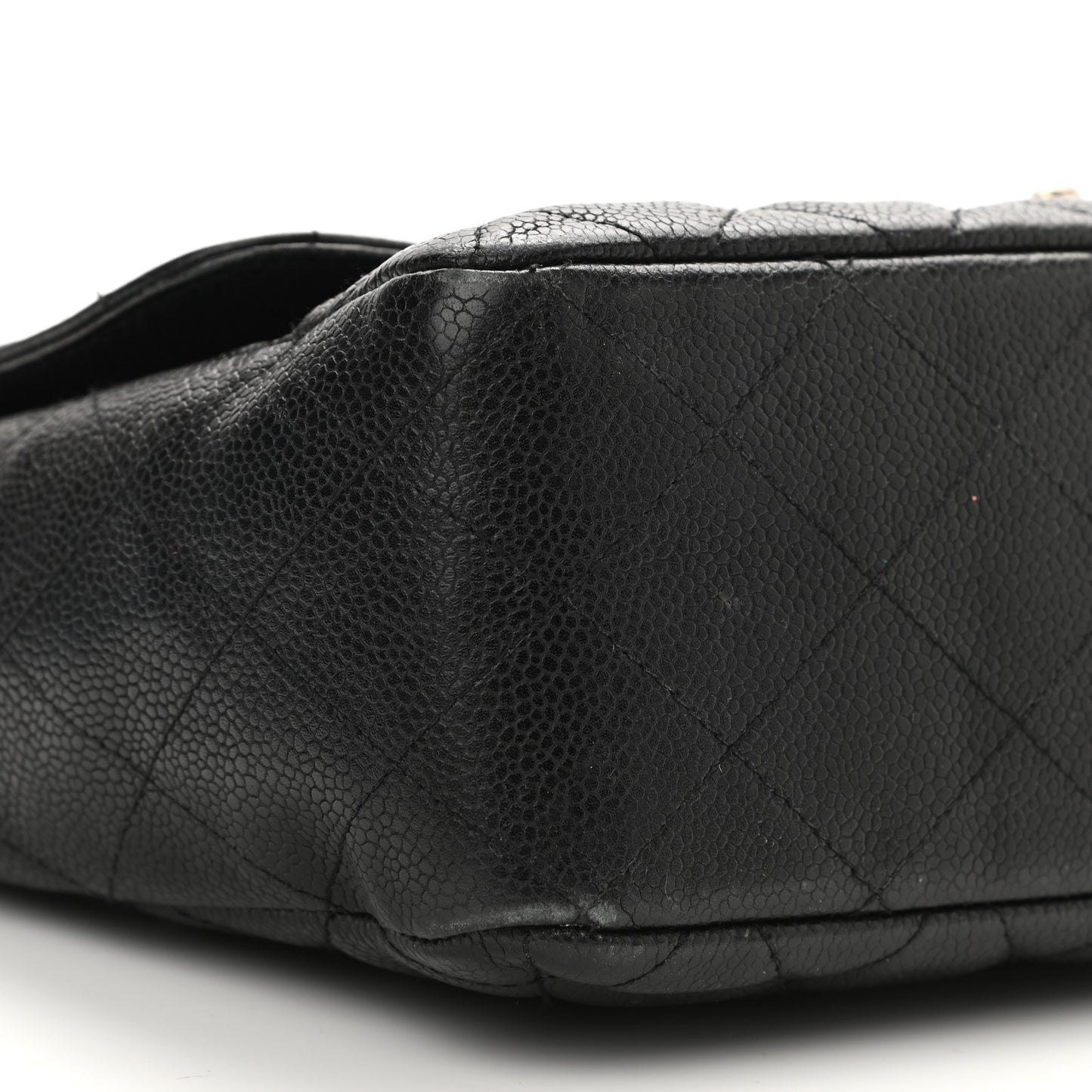 Caviar Quilted Jumbo Single Flap Black