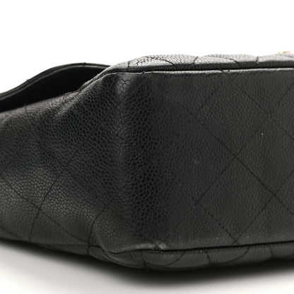 Chanel Caviar Quilted Jumbo Single Flap Black 9 of 14