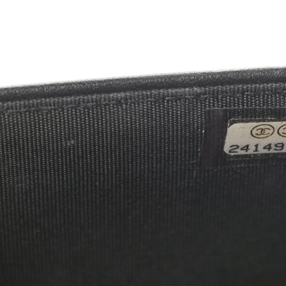 Chanel Calfskin Quilted Chain Around Boy Wallet On Chain WOC Black 8 of 14