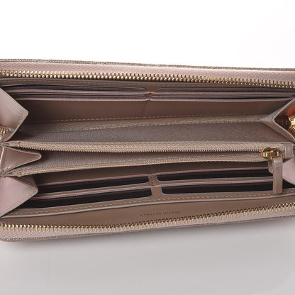 Chanel Iridescent Caviar Quilted Long Zip Around Wallet Beige 7 of 11