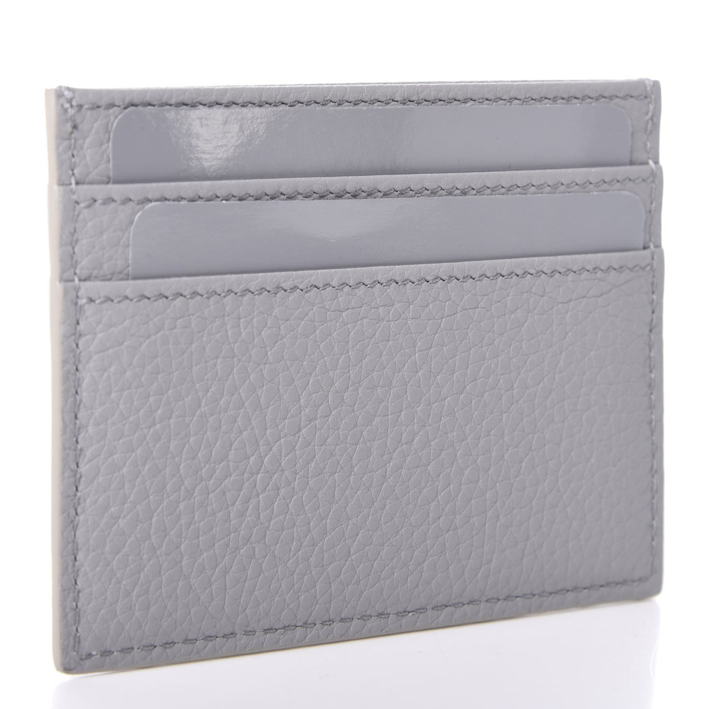 X AIR JORDAN Grained Calfskin Card Holder Grey