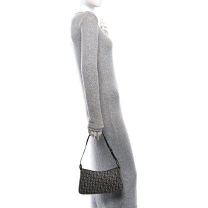 Christian Dior Monogram Shoulder Bag Pochette Black 2 of 12