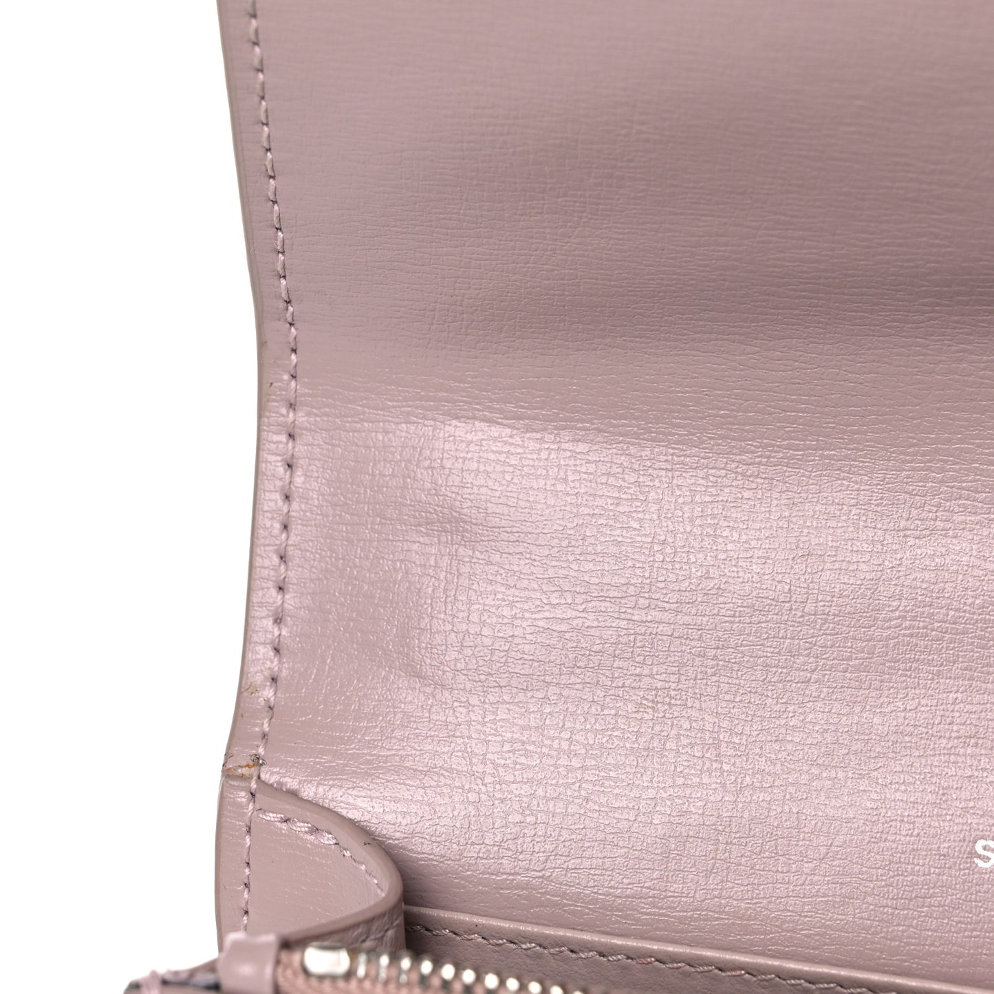 Calfskin Monogram Sunset Chain Wallet Light Pink
