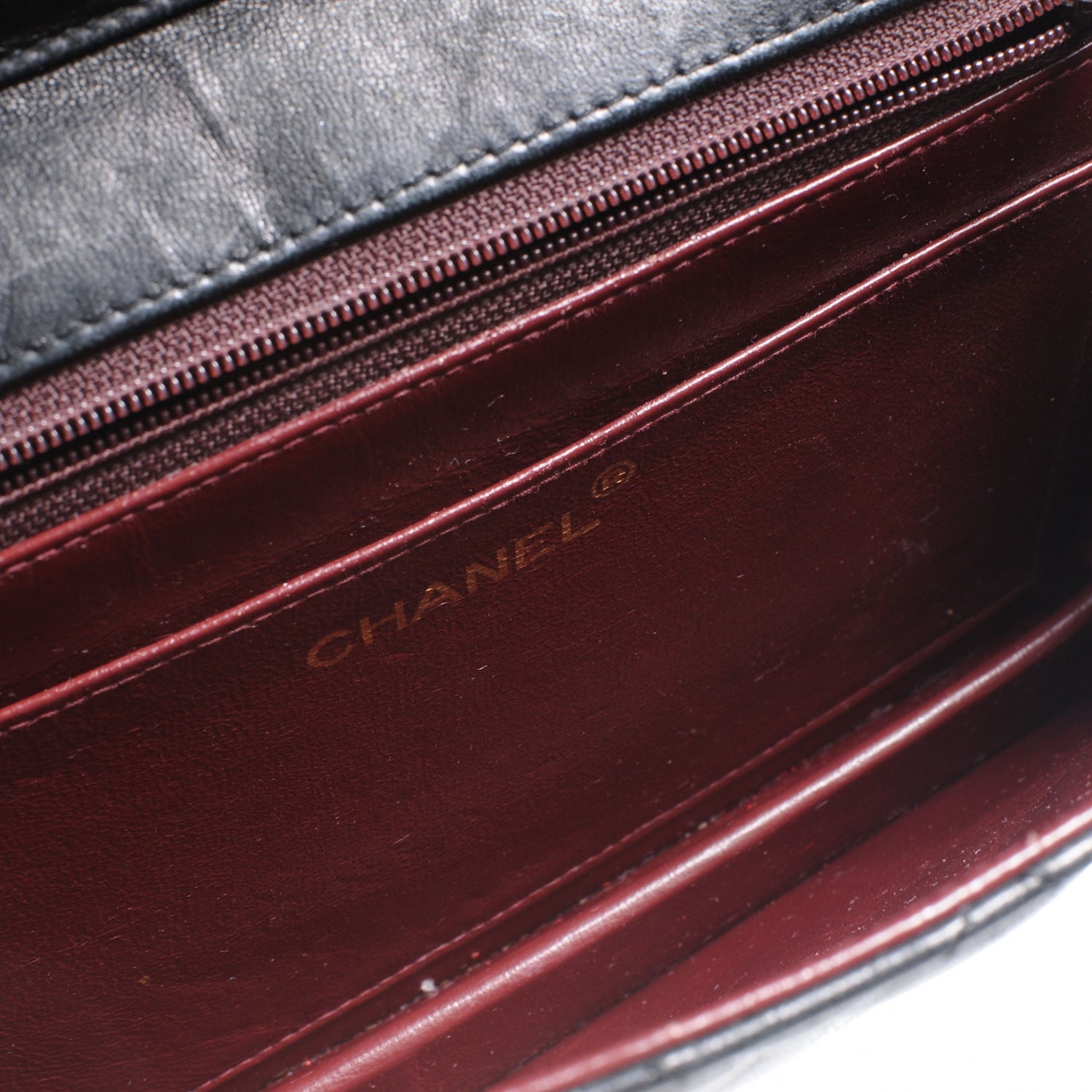 Chanel Lambskin Quilted Square Flap Black 6 of 7