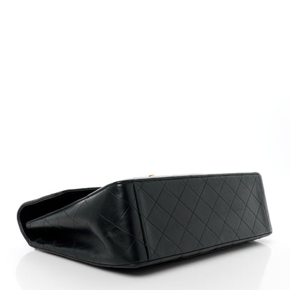 Chanel Lambskin Quilted XL Jumbo Single Flap Black 4 of 14
