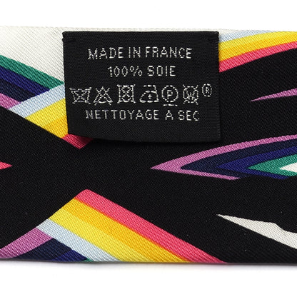Hermes Silk Brides De Gala Shadow Twilly Black Jaune Multicolor 4 of 4