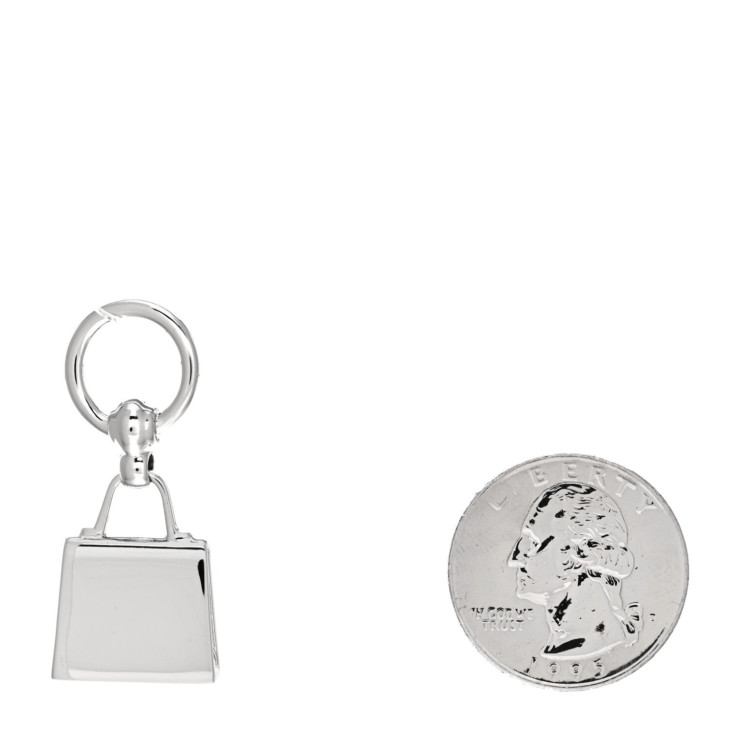 Hermes Palladium Mini Kelly Twilly Ring 2 of 3